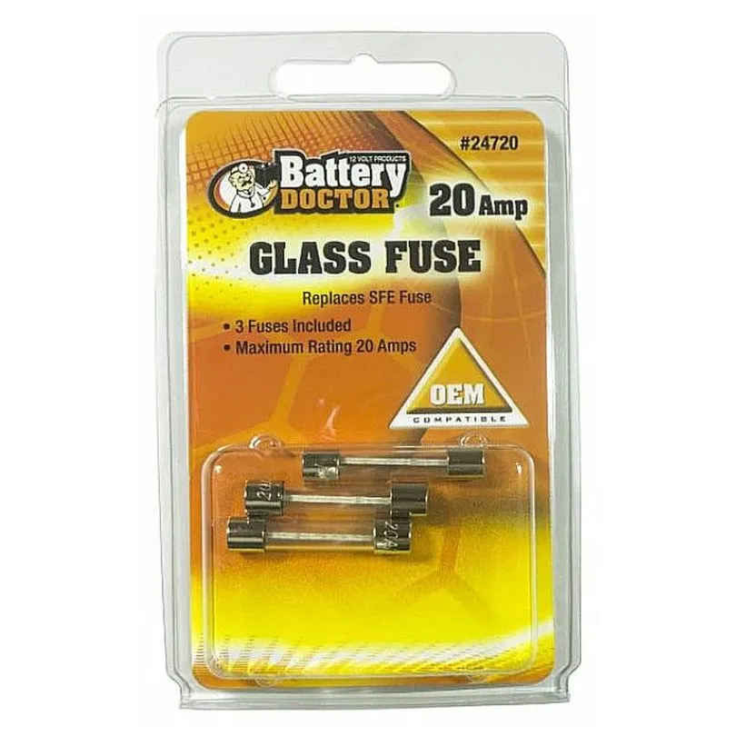 SFE GLASS FUSE - 20A-4PCS PKG